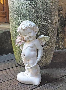 欧式田园丘比特花j园别墅装饰户外造景摆件树脂工艺品庭院礼品礼