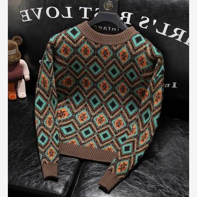 毛衣男加厚保暖线衣外套