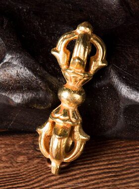 现代五铜橛 金刚 藏村 尼泊尔金供具金刚全小号鎏随身股