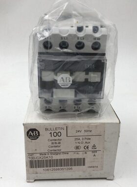 100-CX25全新A-B Allen-Bradley接触器100-CX25K10 CX25*10A 24V