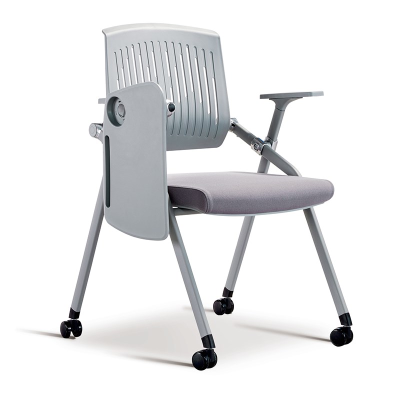 多功能带写字板滑轮一体会议椅室培训班带桌N板可移动一体旋转凳