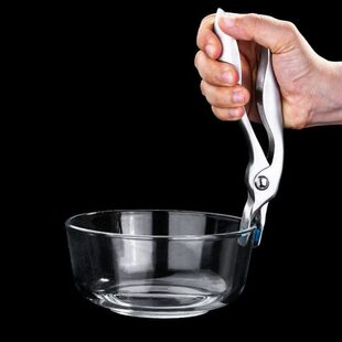 不锈钢碟厨房取防滑家用防烫夹提4蒸锅器神器提夹子盘碗30盘子夹