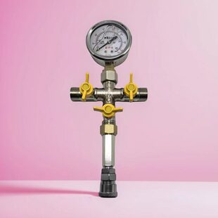 表两用打压25个压力气表四通打压四通水测漏水专用压力表