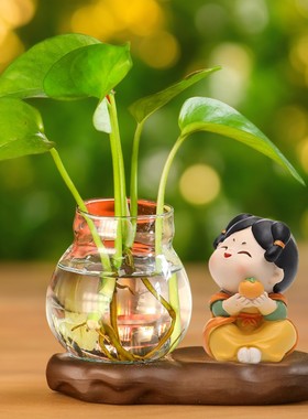 唐仕女可爱桌面房间家居装饰品摆件客厅茶桌O办公室博古架创意摆