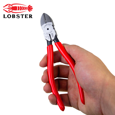 日本虾牌斜口钳6寸LOBSTER胶柄斜嘴钳进口工业级偏口钳省力剪钳