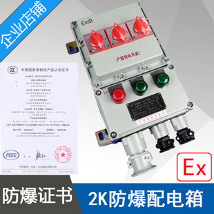 BXMD58 2K防爆照明动力配电箱1进2出铝合金防爆电箱开关箱IIB中沈
