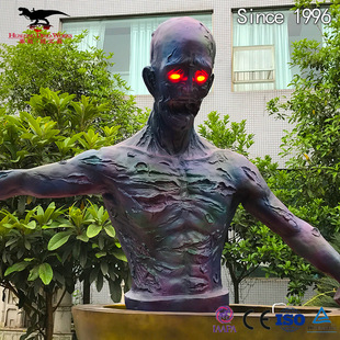 鬼屋密室仿真鬼怪NPC道具来图定制节日氛围制造万圣节恐怖摆件