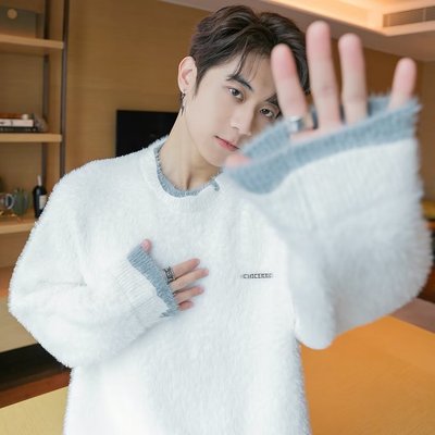 今年开春男生针织开衫情侣装男女