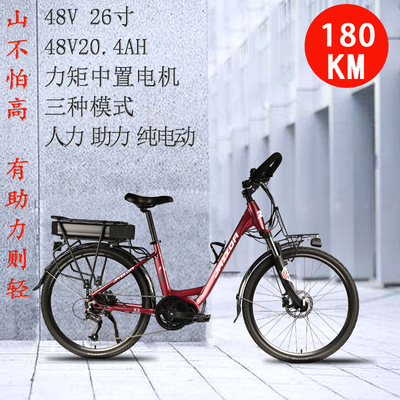 捷时达JAZZDAm锂电动助力中置驱动力矩自行山地旅行单车油煞长途