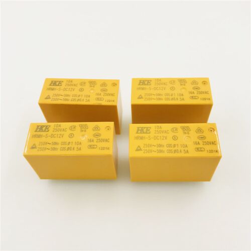 HRMH-S-DC12V-A一组常开4脚10A250VAC 540MW宁波汇港继电器HKE