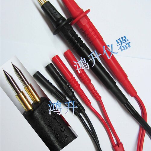 182芯双屏蔽线 tu-l46四线测试棒620A/UT620B表笔伸缩针电池电阻