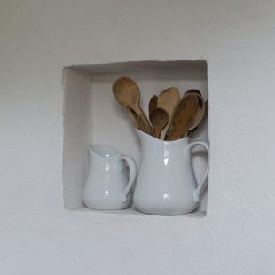 餐具收纳 NfT 高温陶瓷加热豆浆水罐 乡村复古白牛奶壶 花瓶 法式