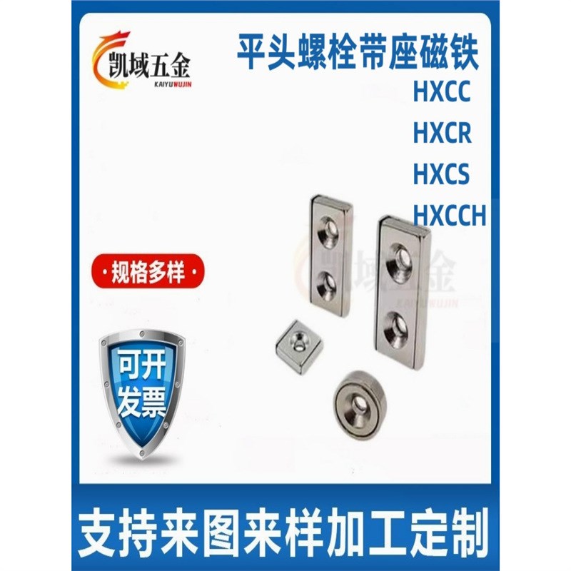 HXCC/HXCR/HXCS/HXCCH/8/1A0/12/15/20/25/平头螺栓止动座带座磁