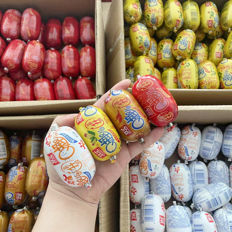 双汇q趣儿香肠70g*10支玉米香辣孜然蘑菇即食休闲零食小吃火腿肠