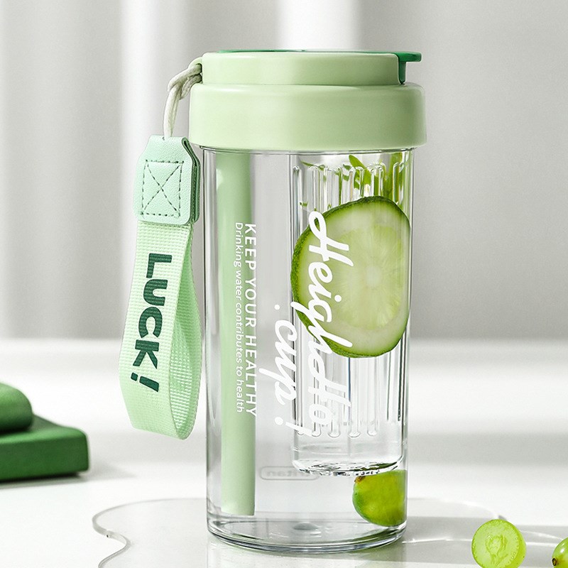 便携trbitan塑料水杯女学生夏季随手杯大容量吸管杯子礼品定制log