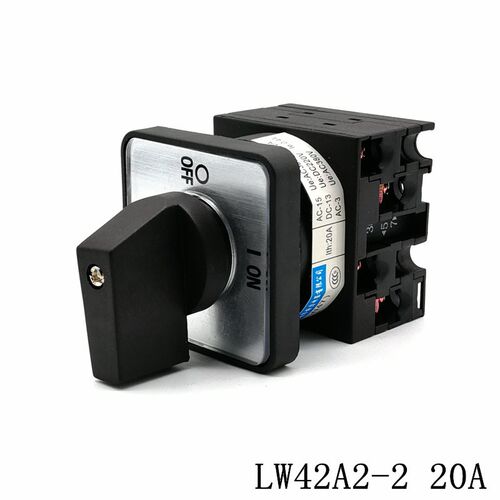 LW42A2-2 20A凸轮通断开关 万能转换 220V 380V电源切断 两进两出