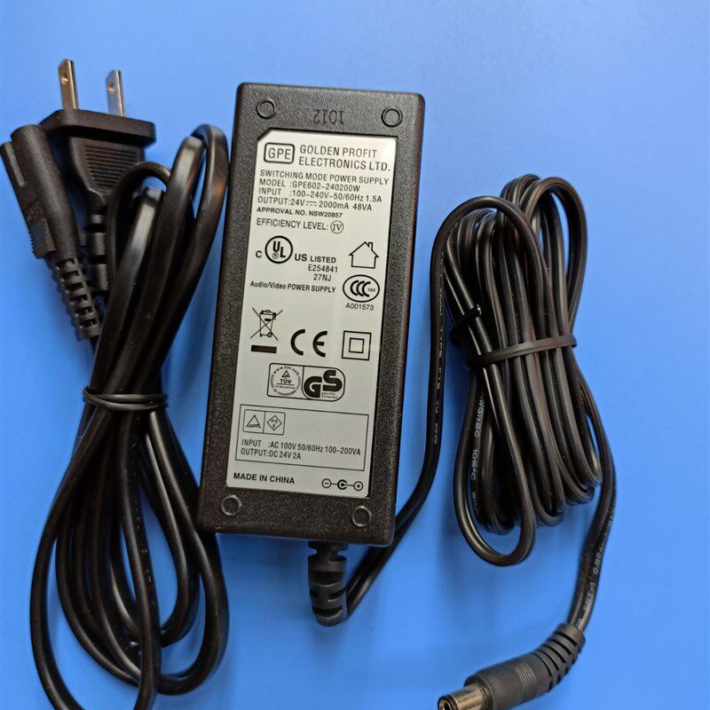 原装GPE金盈24V2000MA电源适配器GPE602-240200W电源供应器
