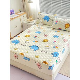 A类防水纯棉床笠定制榻榻米夹棉加厚儿童上下床150x190全棉床罩套