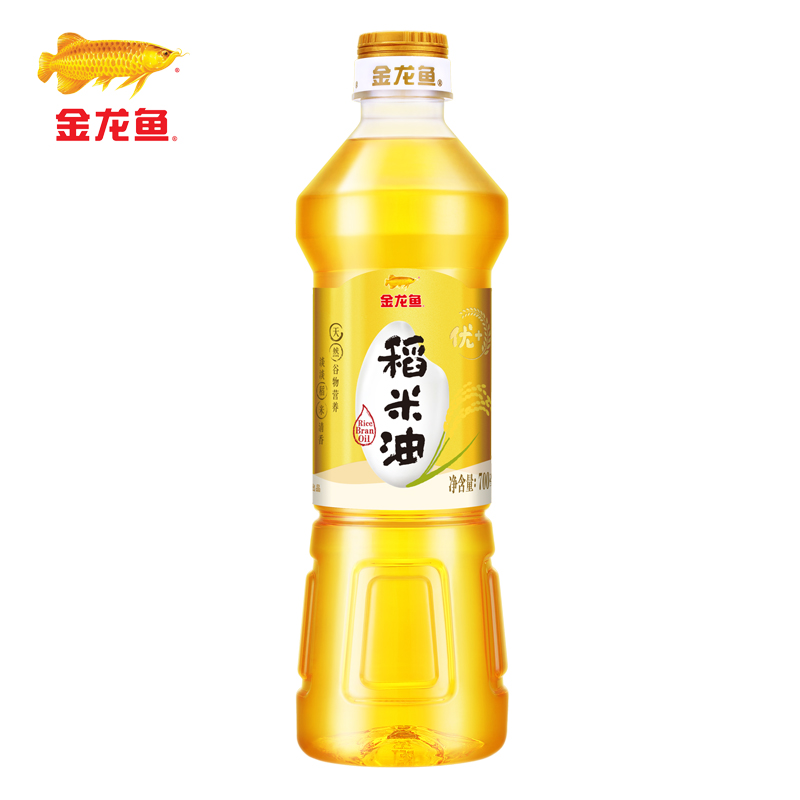 金龙鱼稻米油700ml/瓶米糠油家用炒菜烹饪食用植物油营养健康正品