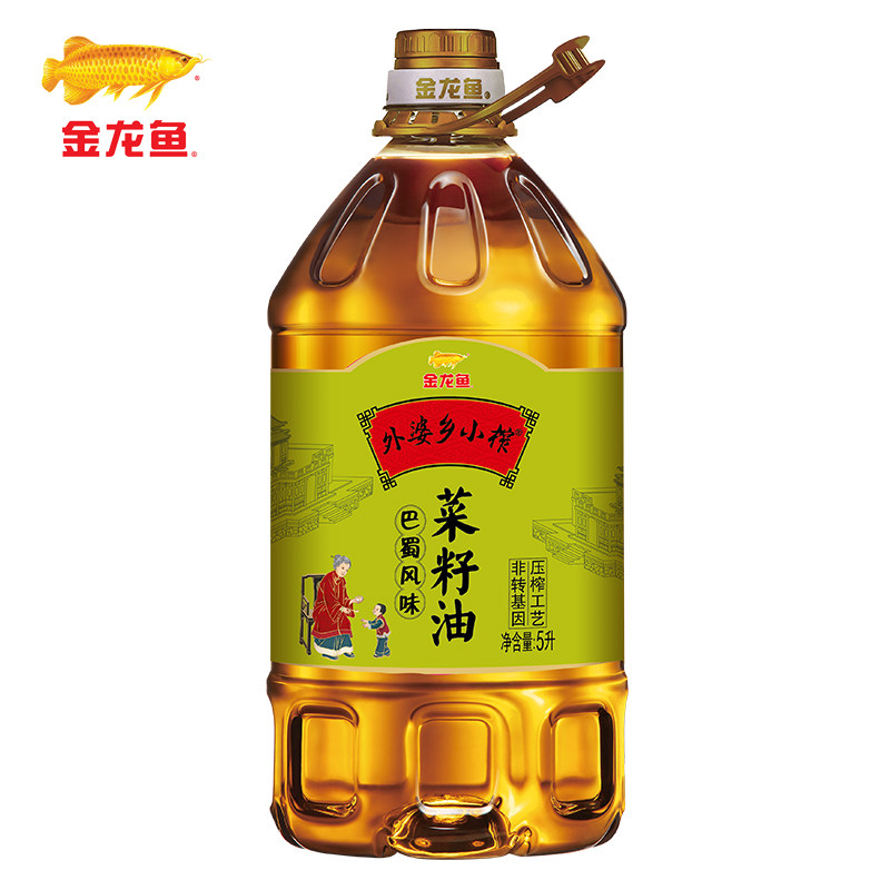 金龙鱼菜籽油巴蜀风味菜籽油5L外婆乡小榨非转基因家用炒菜食用油,粮油调味/速食/干货/烘焙,菜籽油,淘宝优惠券,粉丝福利购,淘宝优惠卷