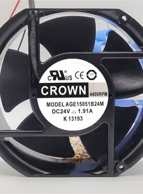 原装台湾crown 24V 17251 AGE15051B24M/J 1.91A大风量变频器风扇