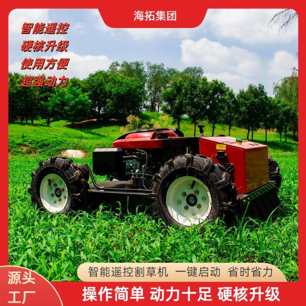 源头厂家汽油款小型遥控割草机 生态园葡萄庄园修剪杂草割草机