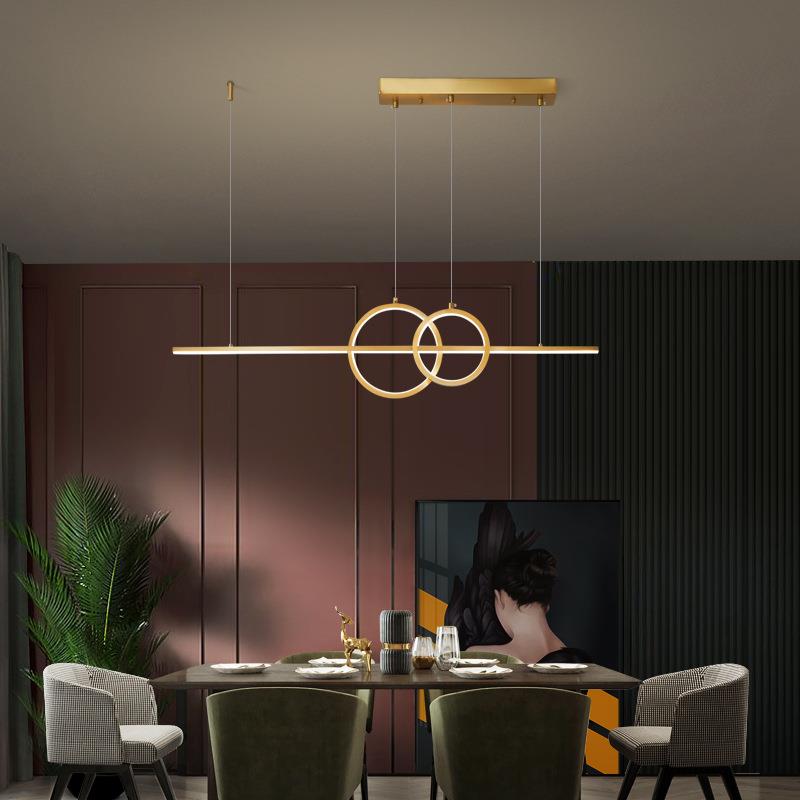 铜餐厅灯现代简约个性创意北欧吧台灯客厅吊灯卧室店面装饰书房灯