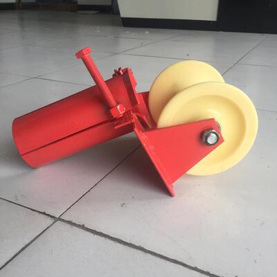 尼龙管口放线滑车120MM直径孔口滑轮管口转角地缆滑子