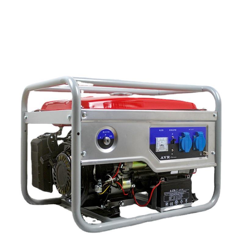 家用定频低噪音汽油发电机220V双电压3/6/8/kw小型手电启动多燃料