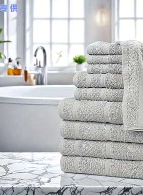 Absorbent Cotton Towels 10pcs Absorbent Soft Cotton Bath跨境