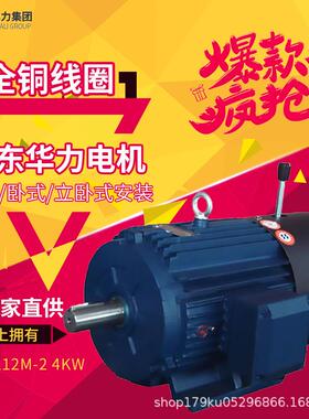 山东华力电机YEJ-80M1-2 0.75KW系列电磁制动三相异步电动机现货