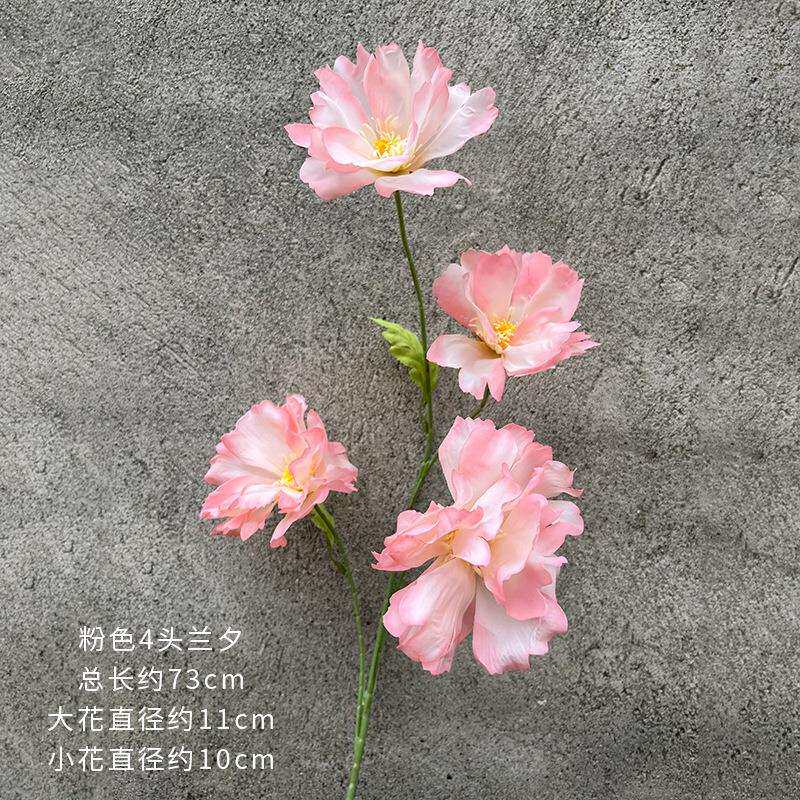 兰夕仿真假花婚庆道具单只花材拱门装饰插花婚礼路引布置花艺绢花