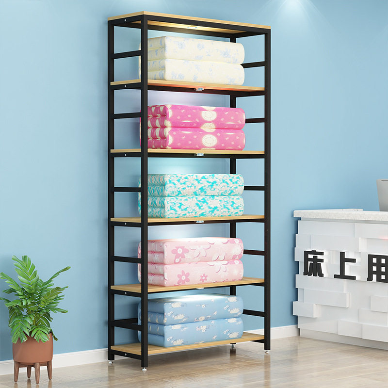 四件套被芯枕头家纺店展示架喜庆床上用品货柜布料置物架仓储货架