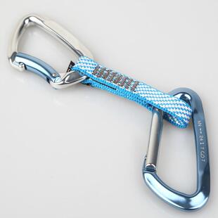 户外登山攀岩快挂登山扣扁带快挂腰间快挂带快挂轻巧SIMOND E