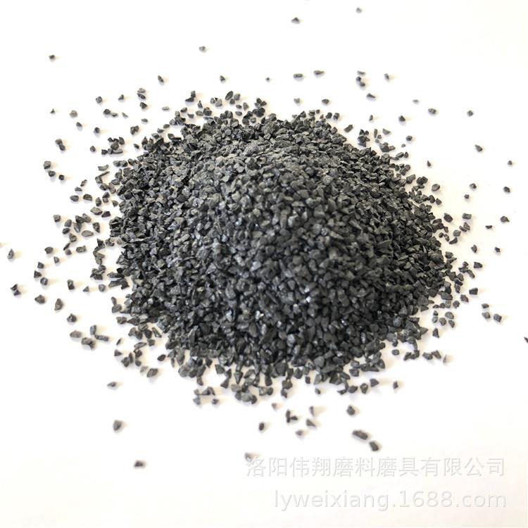 河南黑刚玉磨料 30# 46#120# 树脂磨具用黑刚玉粒度砂 黑刚玉厂家