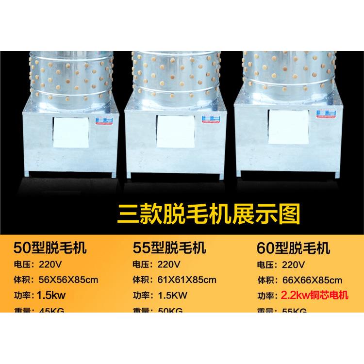 商用家禽脱毛机打毛机鸡鸭鹅脱毛机电动煮水一体机畜牧屠宰设备