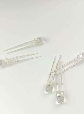 4mm白发蓝 耐高温 F4蓝灯圆头透明白发蓝高亮led直插式发光二极管