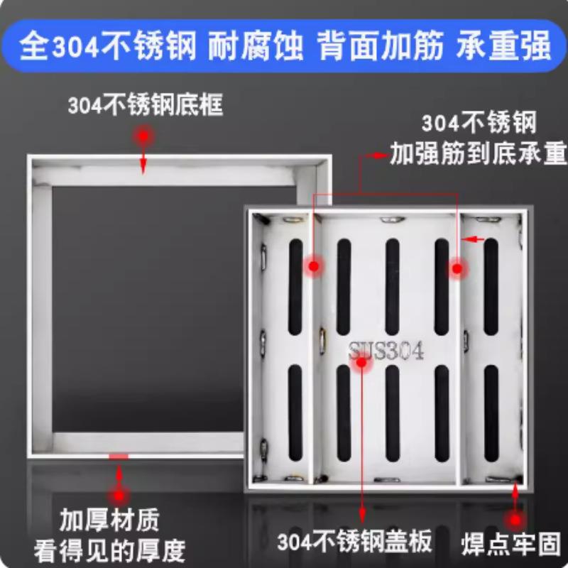 厂家304/201不锈钢井盖沙井盖方形圆形 隐藏式装饰井盖电力井盖板