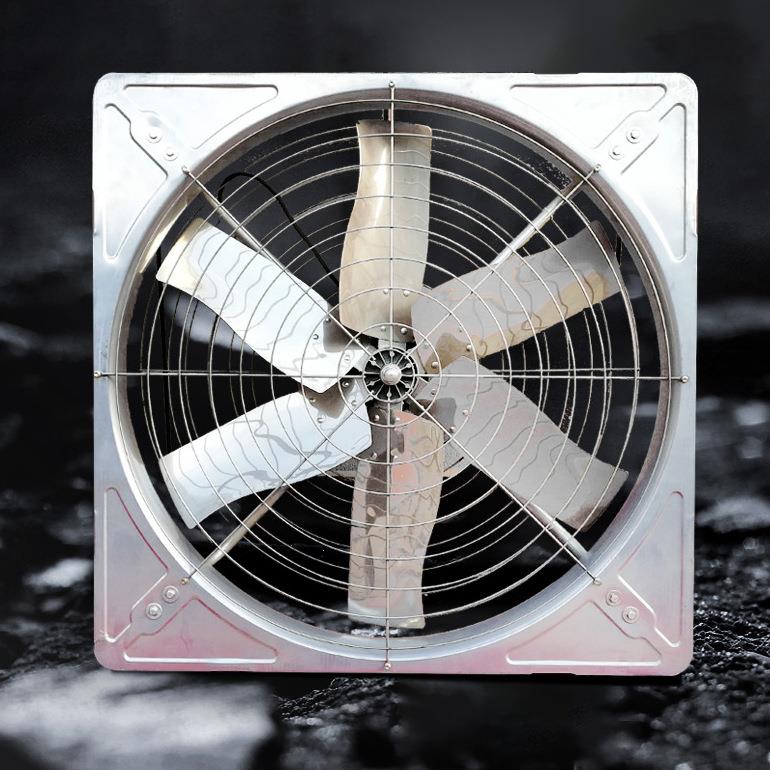 畜牧养殖风机 牛舍猪舍通风降温负压风机 不锈钢方形散热牛舍风机