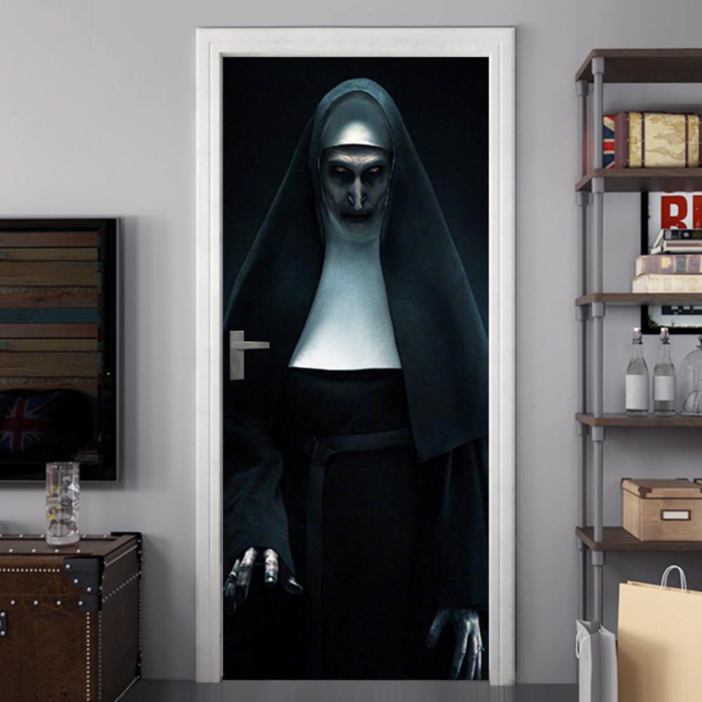 MT071外贸热销万圣节死神门贴 玻璃橱窗贴创意派对木门翻新墙贴