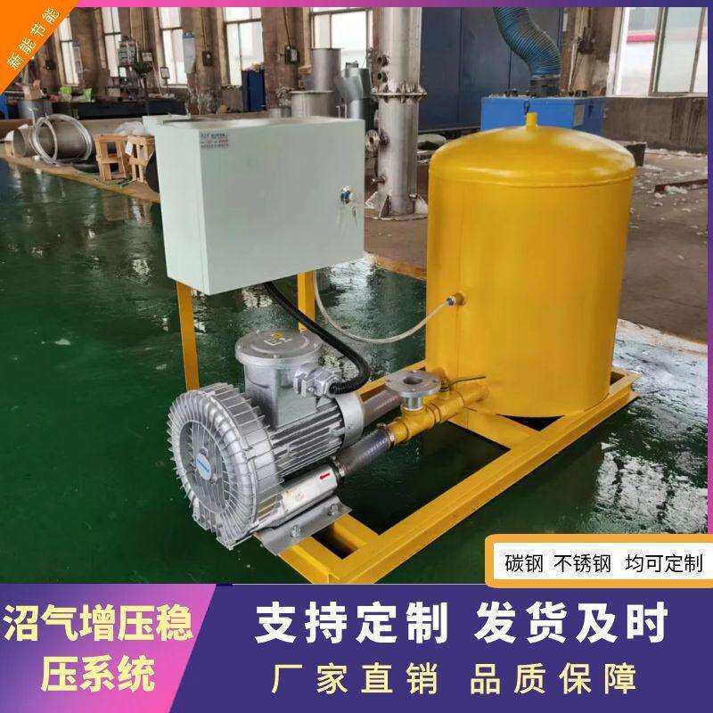 沼气增压风机 增压稳压罗茨风机 脱硫脱水水封全套净化系统