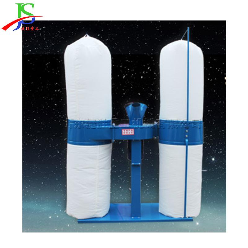 家具厂木工机械除尘设备 移动式粉尘吸尘器 工业布袋单双桶集尘机