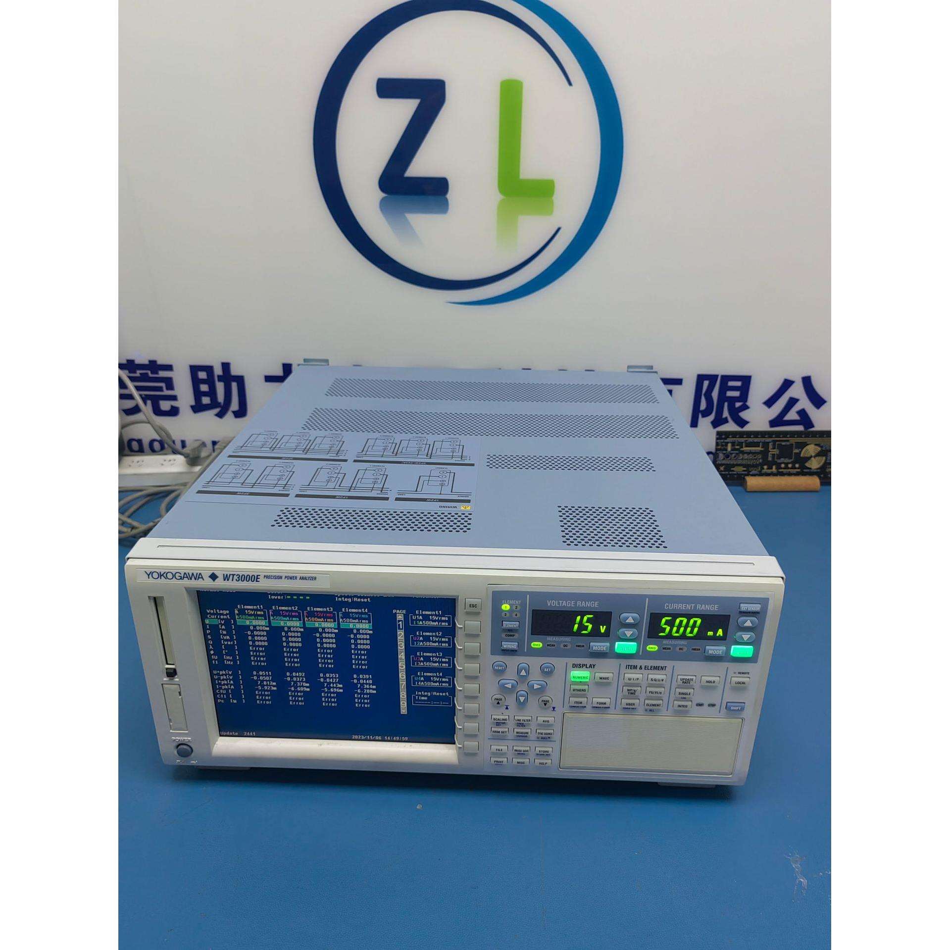 WT3000E 30A4模 带谐波横河WT3004E功率分析仪电压、电流、功率