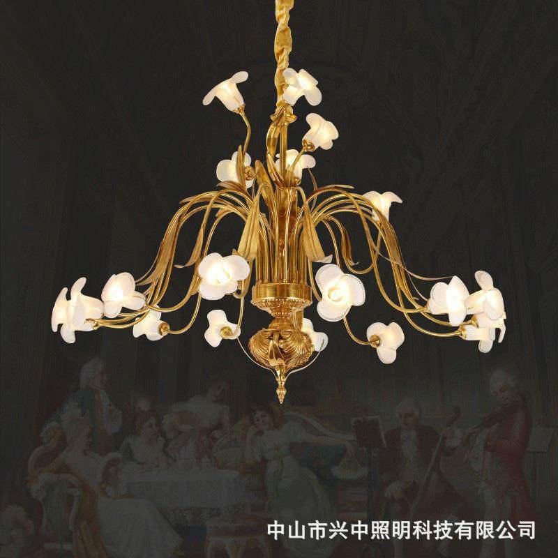 欧式铜灯法式全铜吊灯客厅餐厅楼梯别墅奢华复古宫廷大气灯饰,电子元器件市场,其它元器件,淘宝优惠券,粉丝福利购,淘宝优惠卷