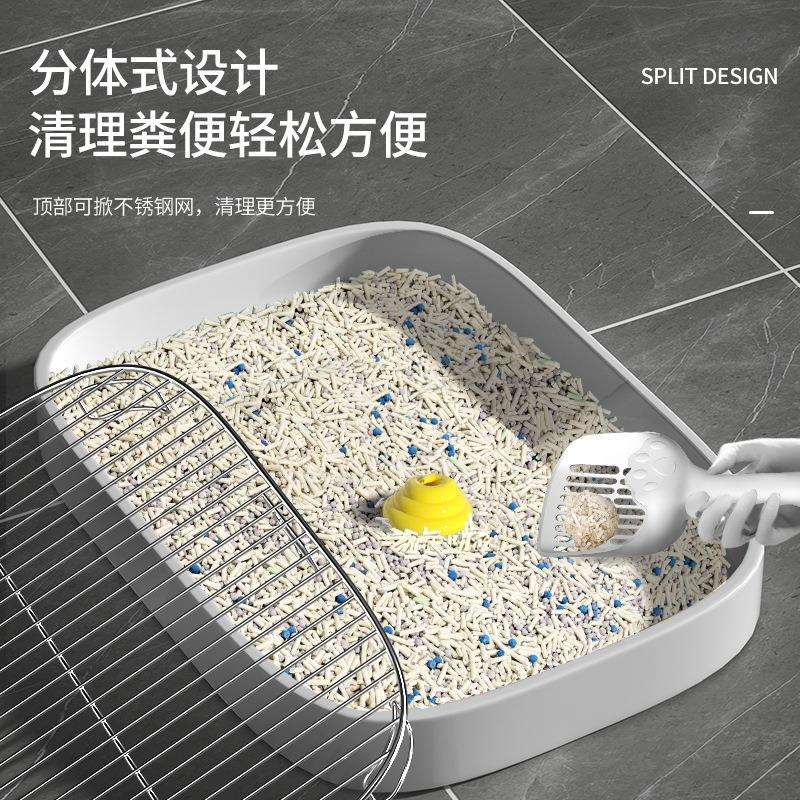 防溅平板宠物狗厕所防踩屎不锈钢网狗砂盆金毛泰迪拉屎尿盆狗厕所
