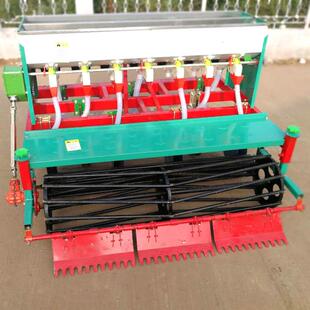 新款四轮车带小麦播种机旱稻播种机浆腿圆盘式小麦播种机条播机