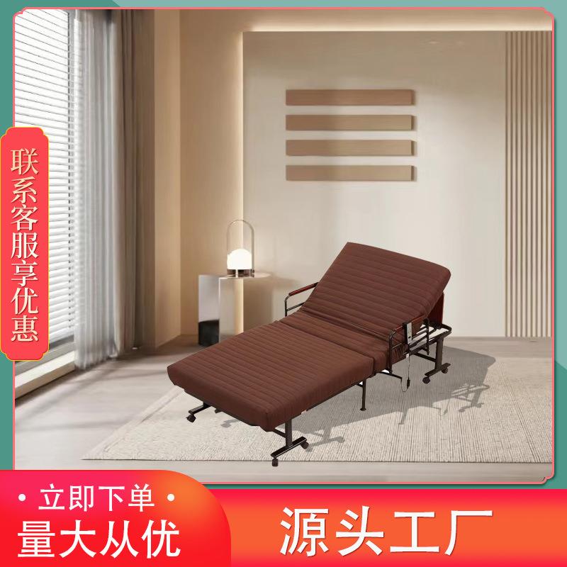 电动折叠床 遥控升降床 办公午休 陪护老人加厚乳胶加固折