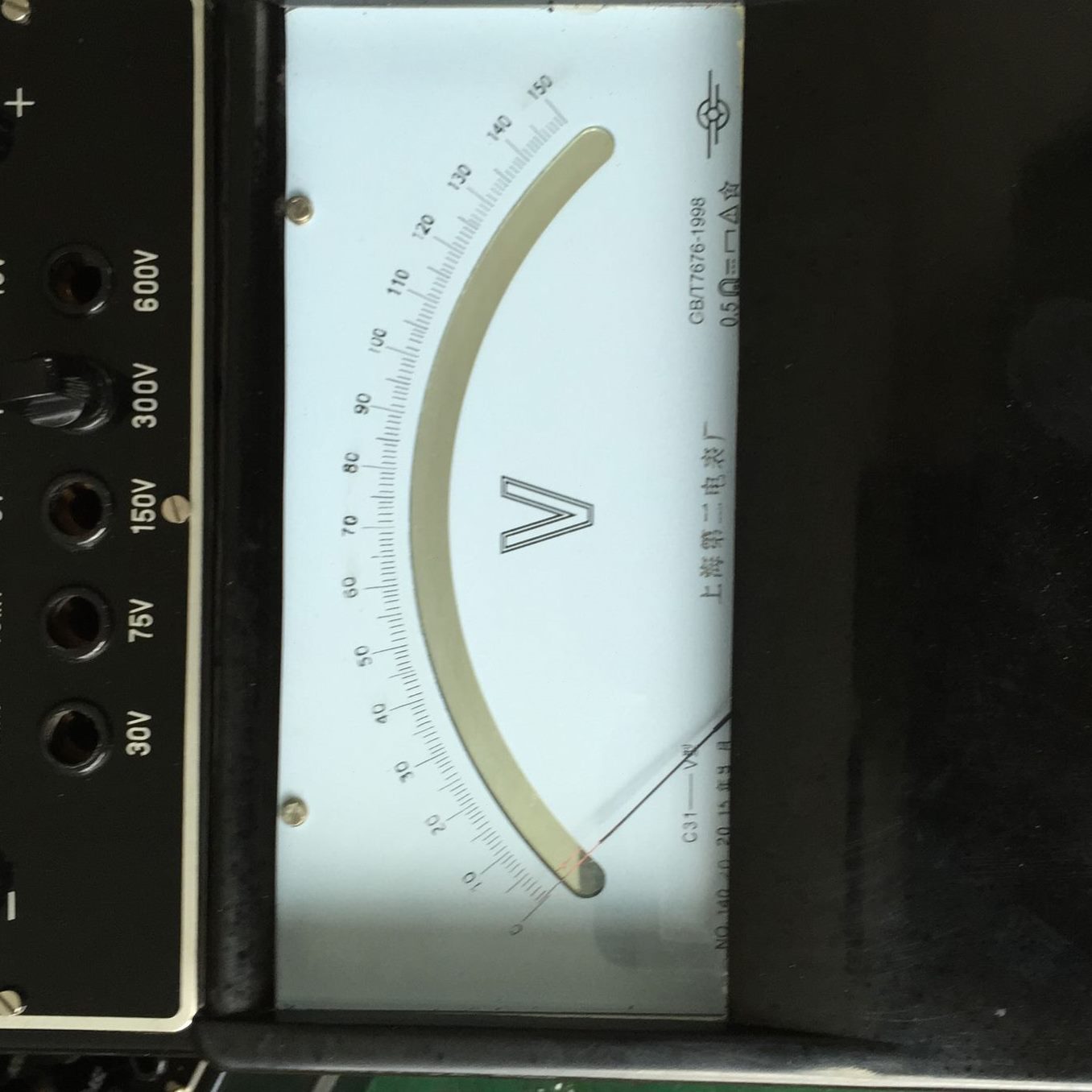 电压表V.6020档0V1直程0-V50VV位150C 级伏特量53多0流表0