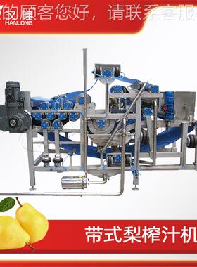 厂型家供应大用带式梨榨汁商机设备ONY苹果石榴青苗梅干脱菜等榨
