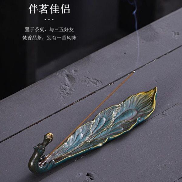 孔雀线香插香座家用室内香薰炉卧香炉檀香香炉陶瓷创意茶道熏香炉,家居饰品,香托/香盘/香座/香插,淘宝优惠券,粉丝福利购,淘宝优惠卷
